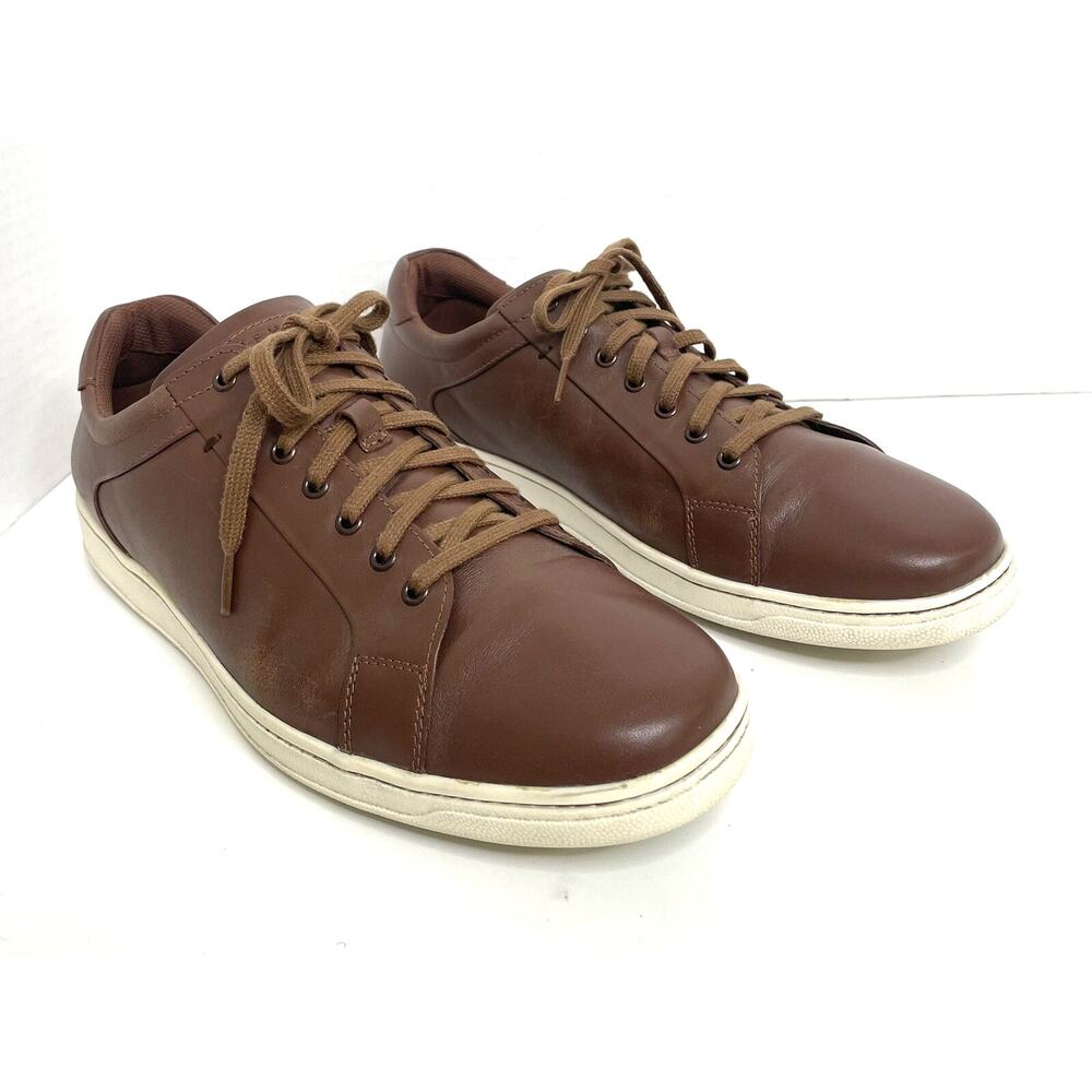 Cole Haan C28011 Men's Brown Leather Shapley II Lace Up Sneakers Size 12M